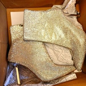Steve Madden rhinestones booties